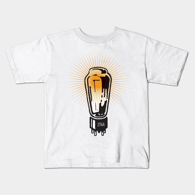 Vacuum Tube 274A Kids T-Shirt by SerifsWhiskey